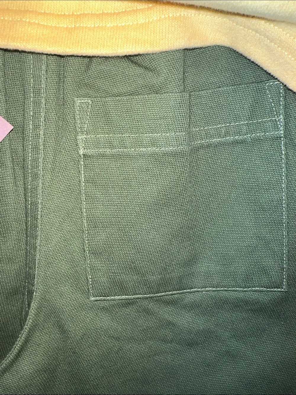 Vintage Baby Catimini Mustard Yellow Top And Olive Green Cargo Pants